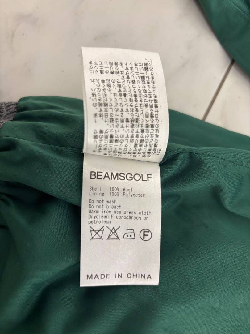 ビームス ゴルフ エアーシャットニット　グレーサイズL