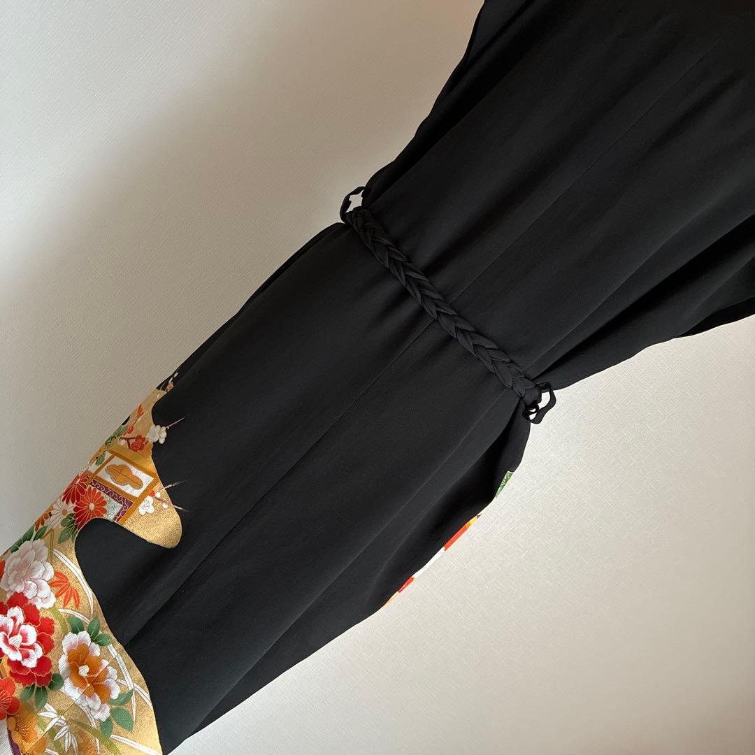 留袖リメイク ボレロ付きワンピース