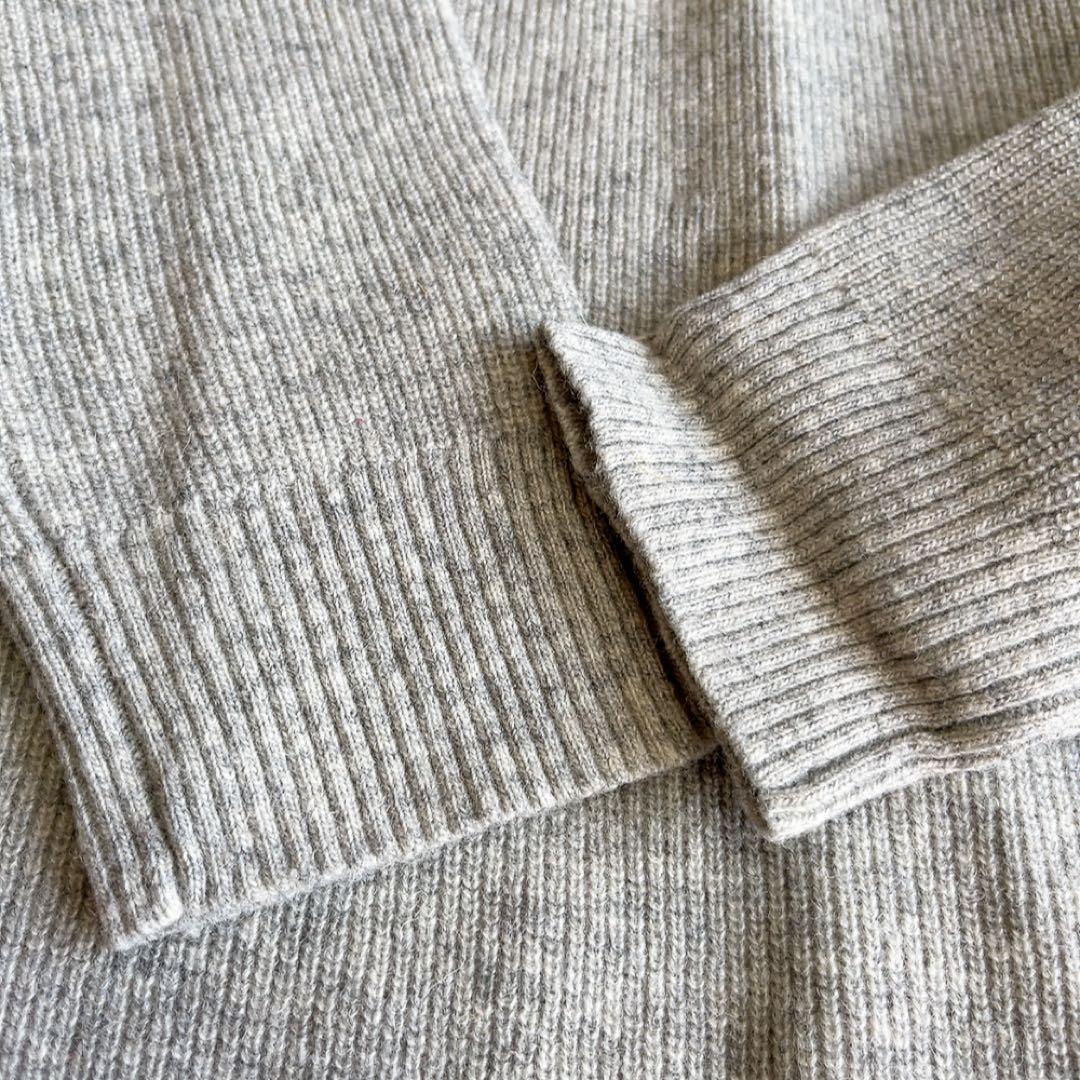 極美品　近年モデル　ビームスゴルフ　ニットワンピース　ウール　リブ　ロング