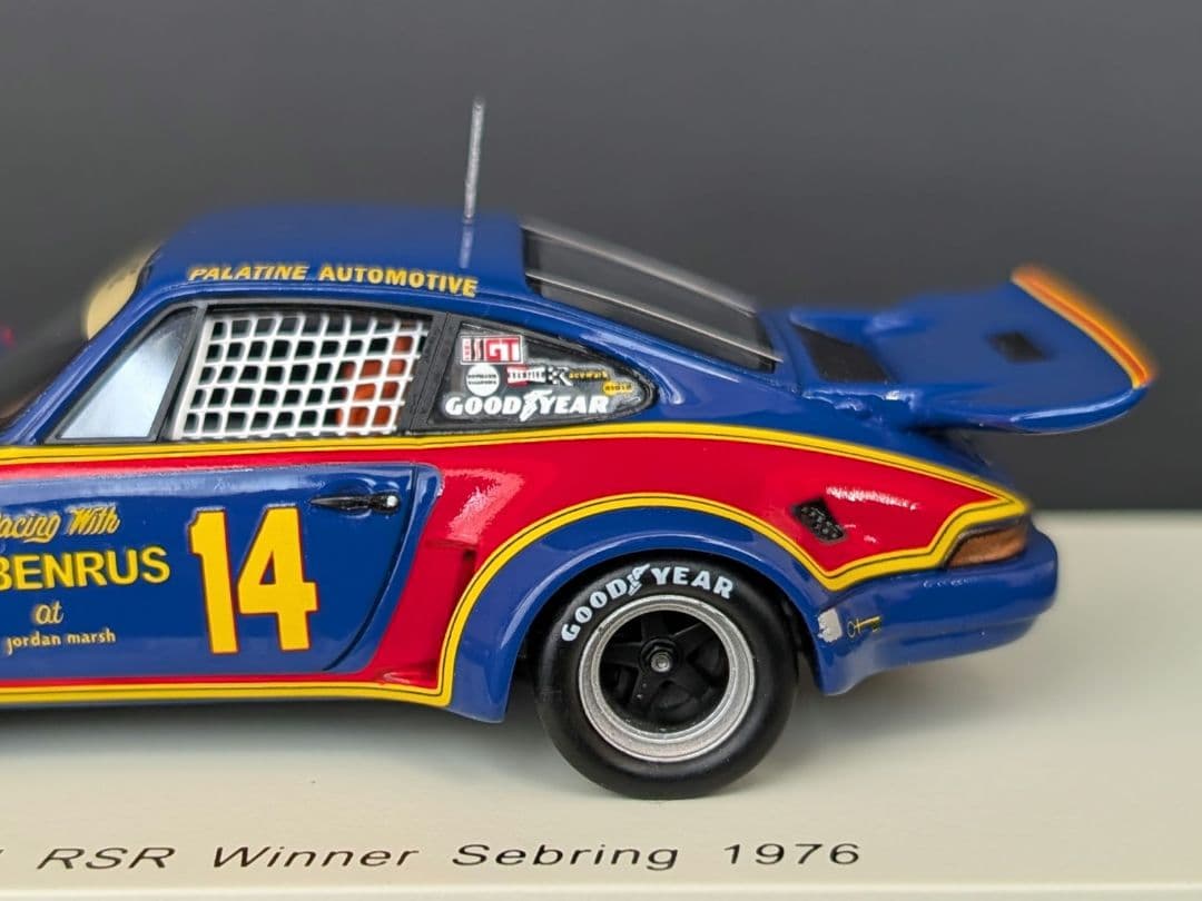 スパーク 1/43 ポルシェ 911 RSR Sebring 1976年優勝
