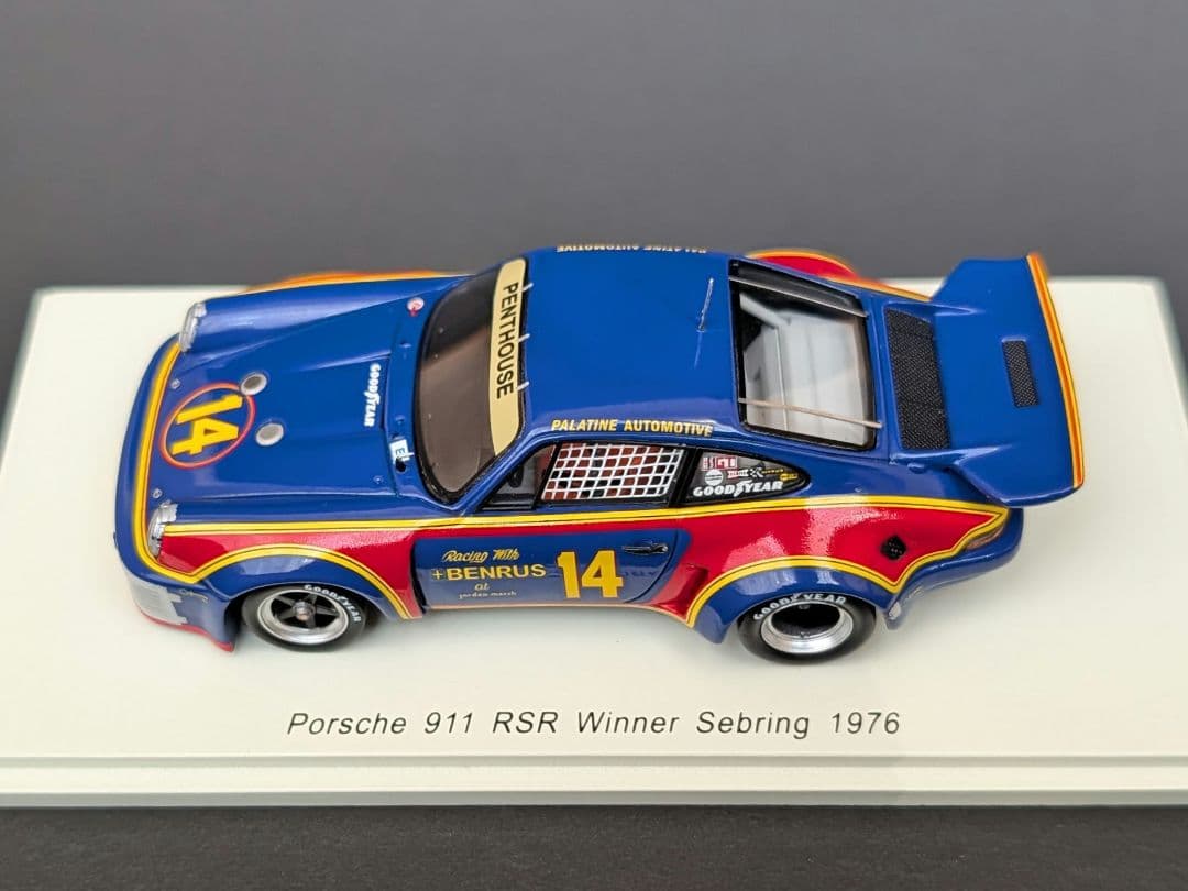 スパーク 1/43 ポルシェ 911 RSR Sebring 1976年優勝