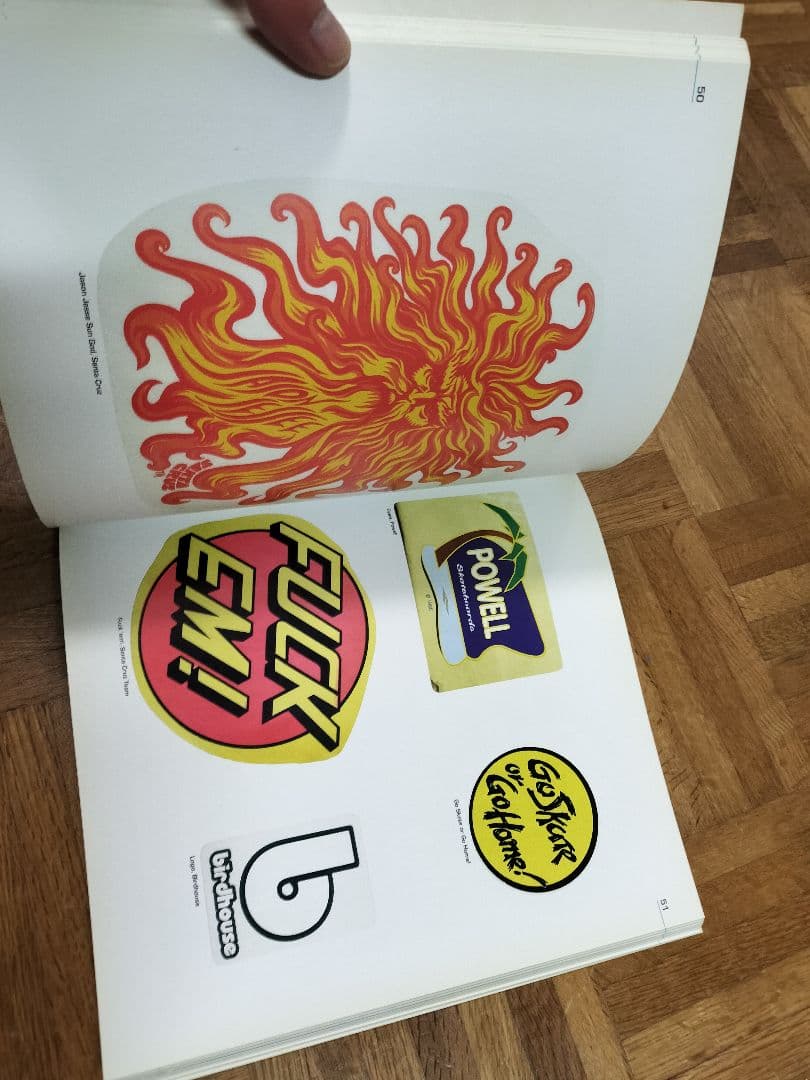 SKATEBOARD STICKERS 洋書