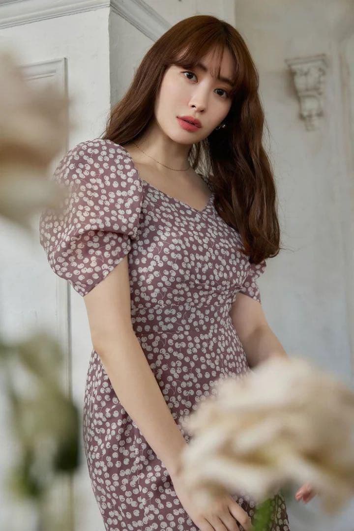 herlipto チェリーワンピース brown sugar