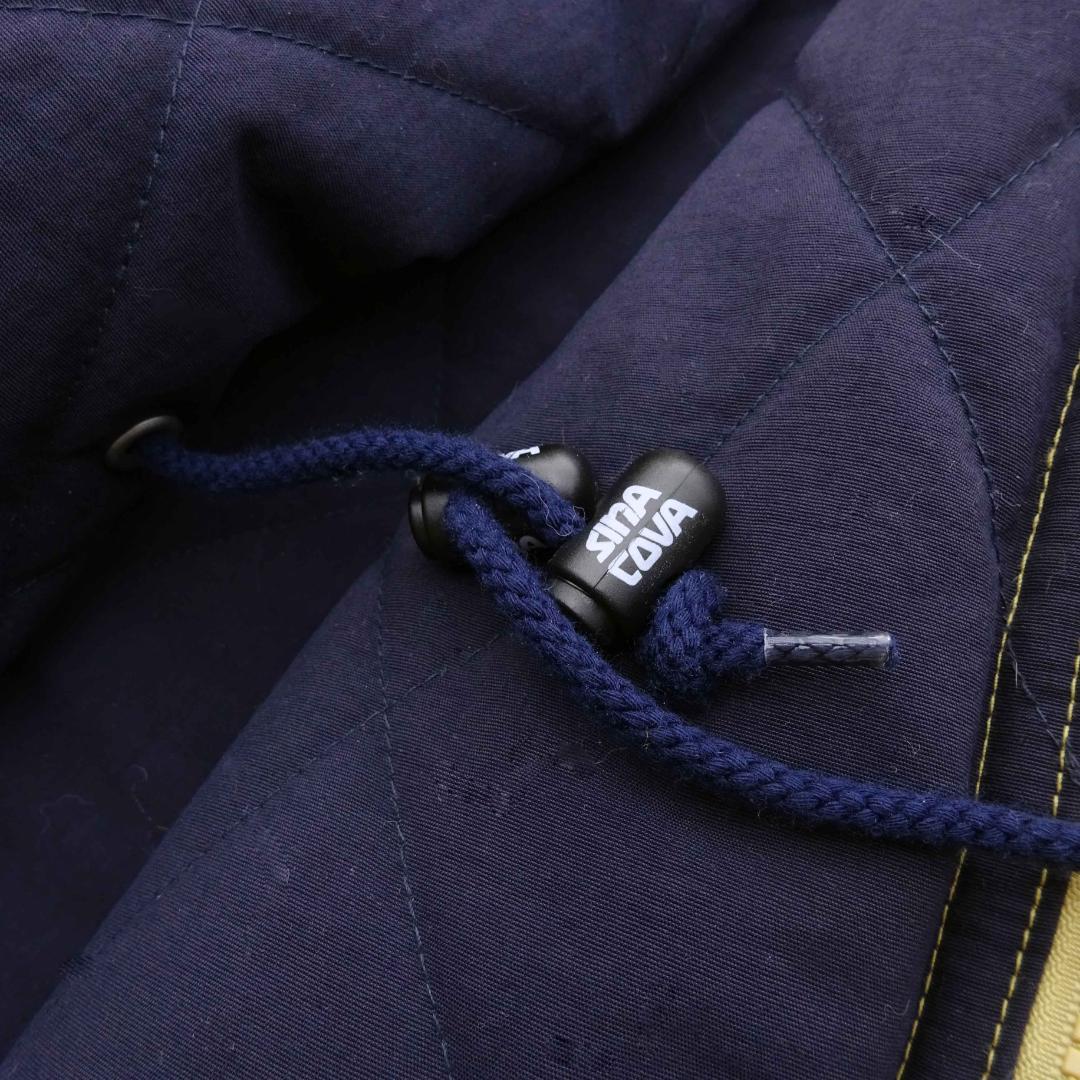 SINA COVA(シナコバ)リバーシブルベンチコートフード厚手中綿入りキルトM