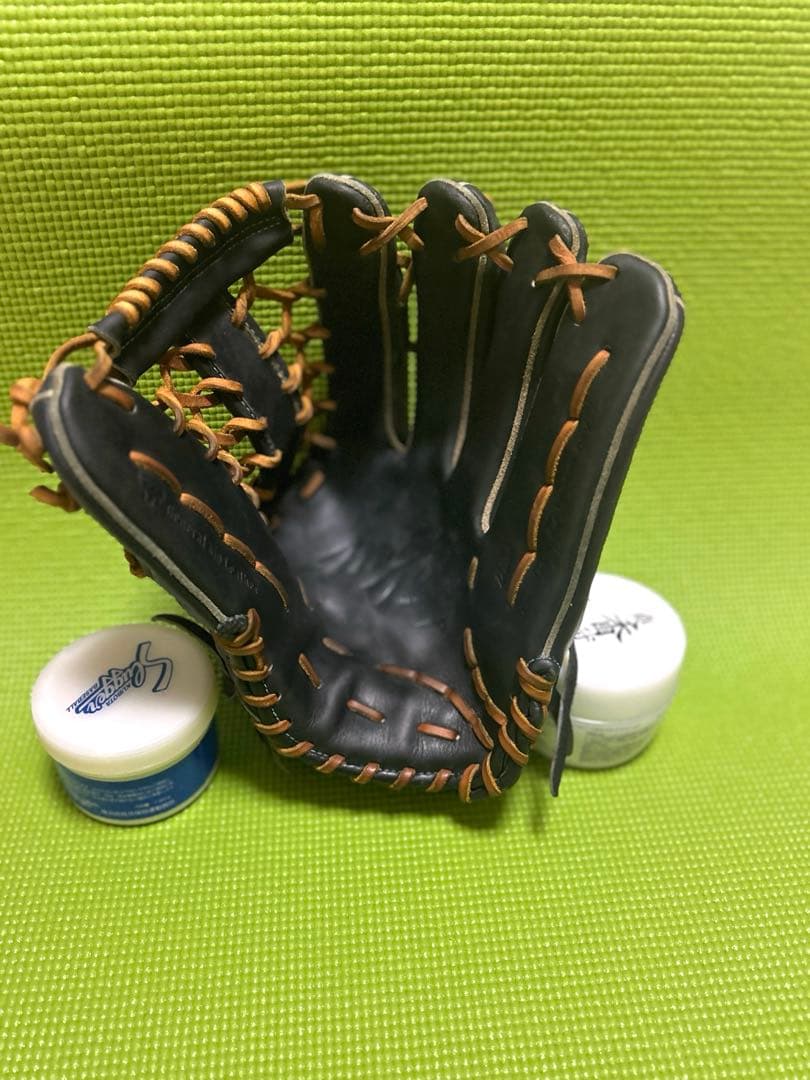 美品　ミズノプロ　硬式用　外野手　限定ラベル　久保田スラッガー　ゼット　ZETT