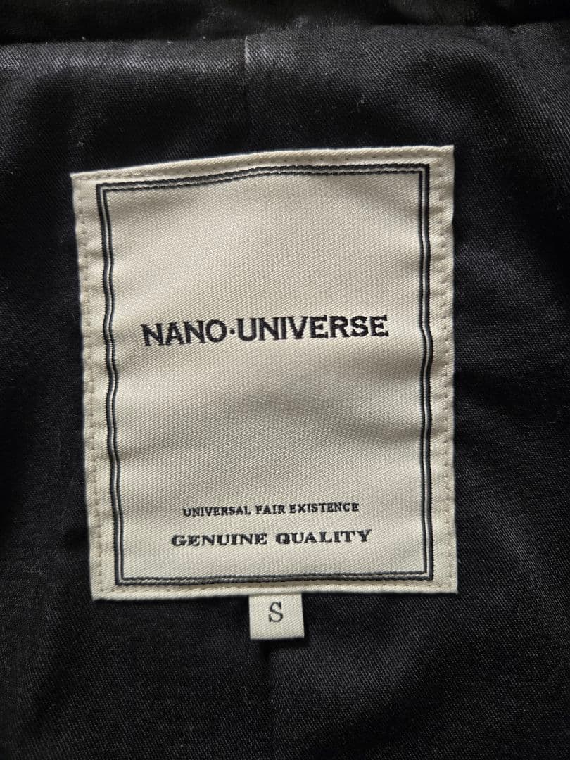 レアnano・universe馬革ホースレザージャケット シングルライダースS