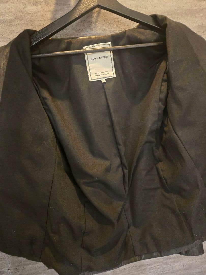 レアnano・universe馬革ホースレザージャケット シングルライダースS