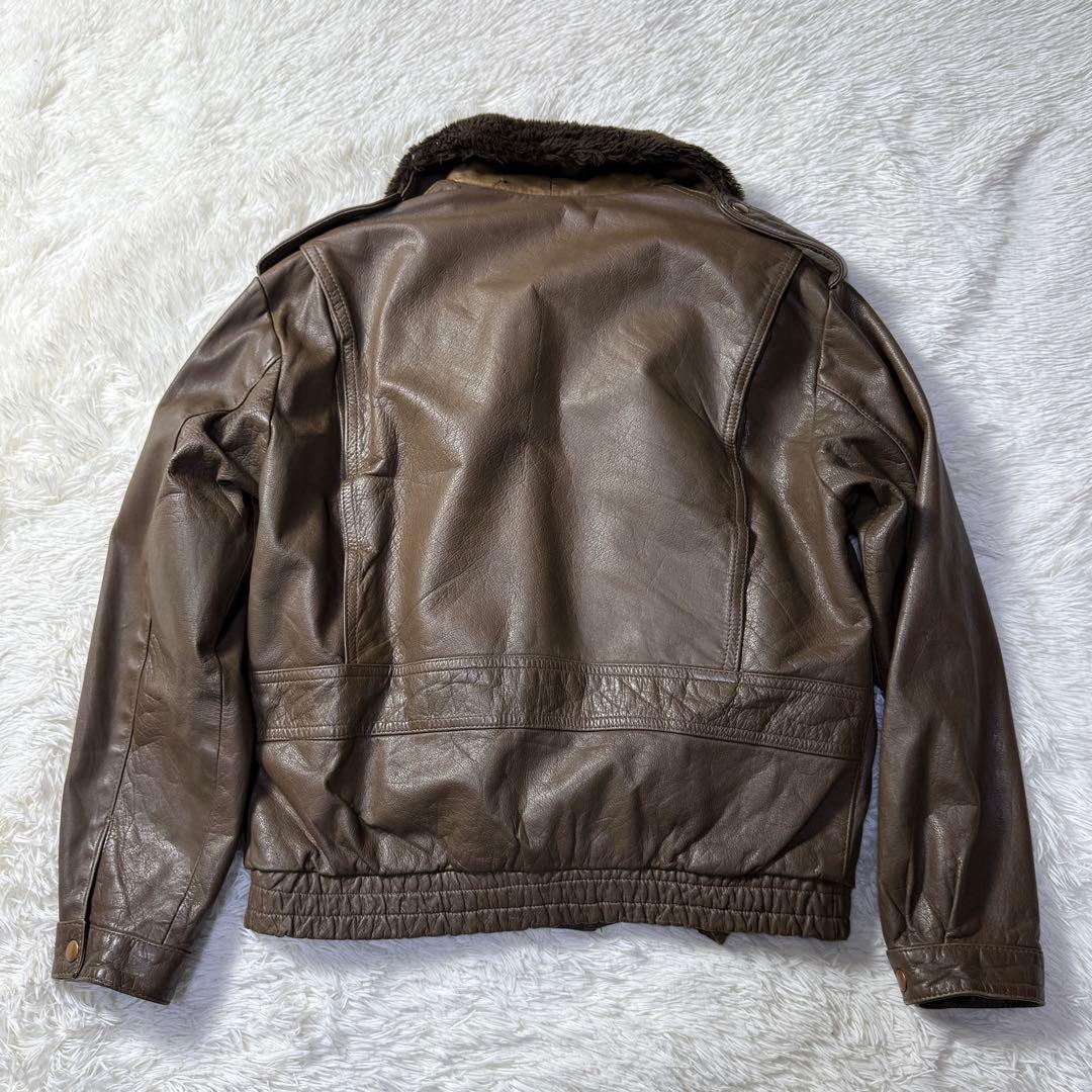 【90s】G-1 A-2フライトレザージャケット M 襟ボア・ライナー付き完品！
