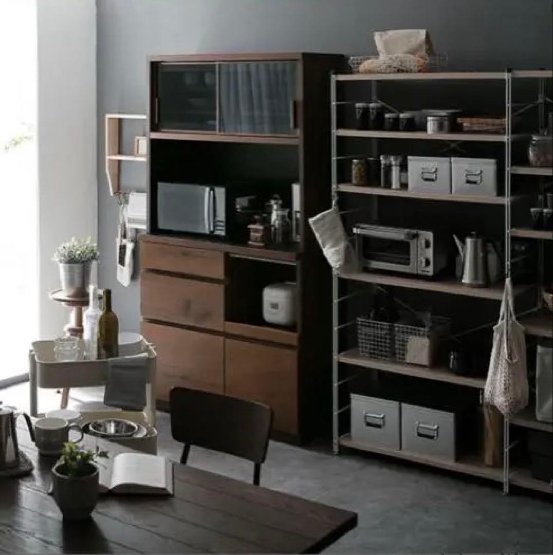 チョッパーさま専用　幅100cm 突板が美しい国産ダイニングボード 食器棚