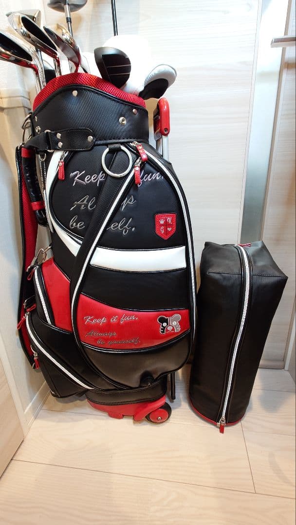 レディース ゴルフクラブセット テーラーメイド　バーナー キャスター付バック