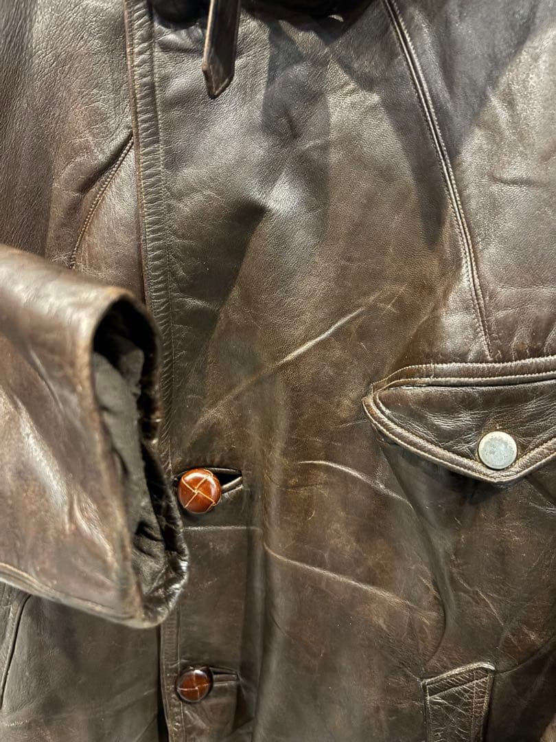 フランス空軍 Aviation コルビジェ RAF アビエーター レザーコート