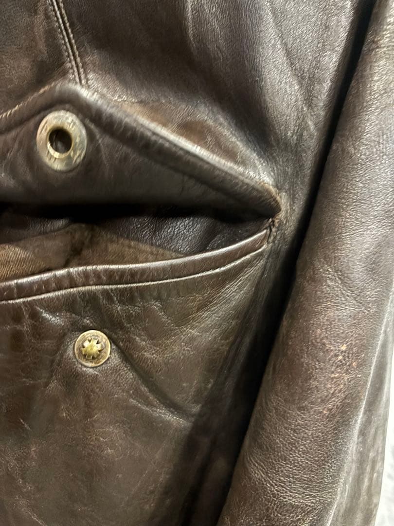 フランス空軍 Aviation コルビジェ RAF アビエーター レザーコート