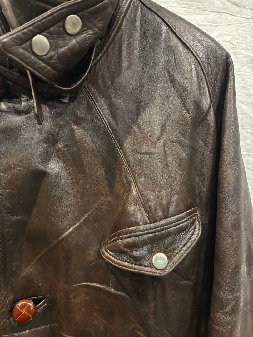 フランス空軍 Aviation コルビジェ RAF アビエーター レザーコート