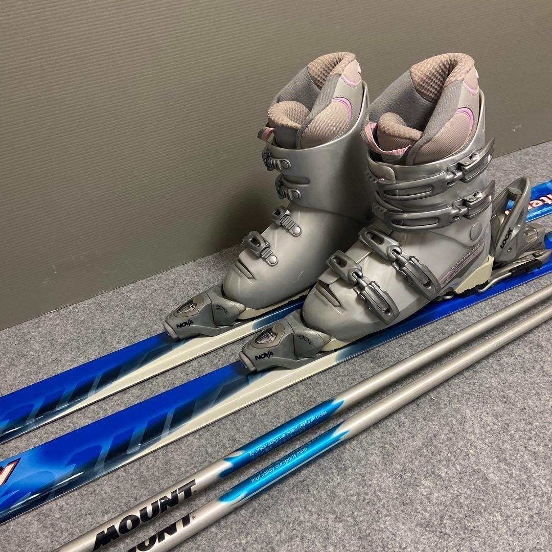 ★初心者向け★メンテ済　大人スキーセット　板150cm ブーツ24.5cm