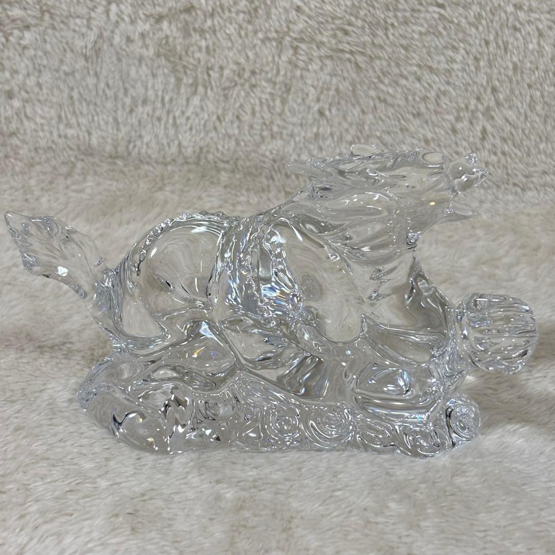 【美品】Baccarat バカラ 置物 インテリア ドラゴン 龍 竜