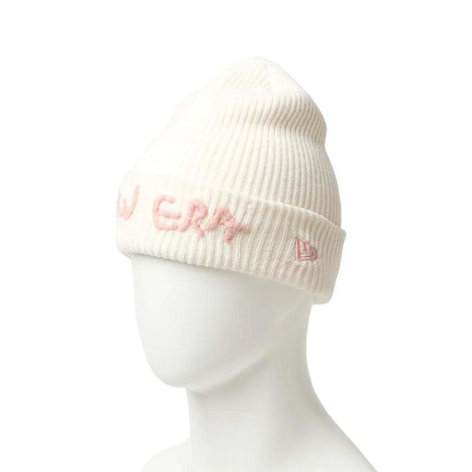 ニューエラ ベーシック カフニット モールヤーンニット ホワイト