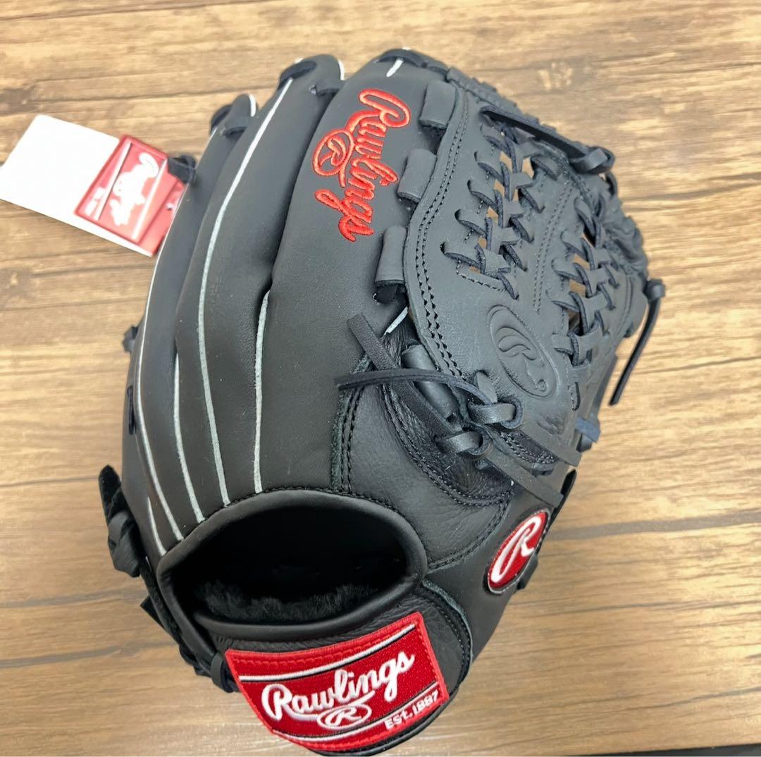 【タグ付き未使用品】一般軟式 グローブ ローリングス オールラウンド ブラック
