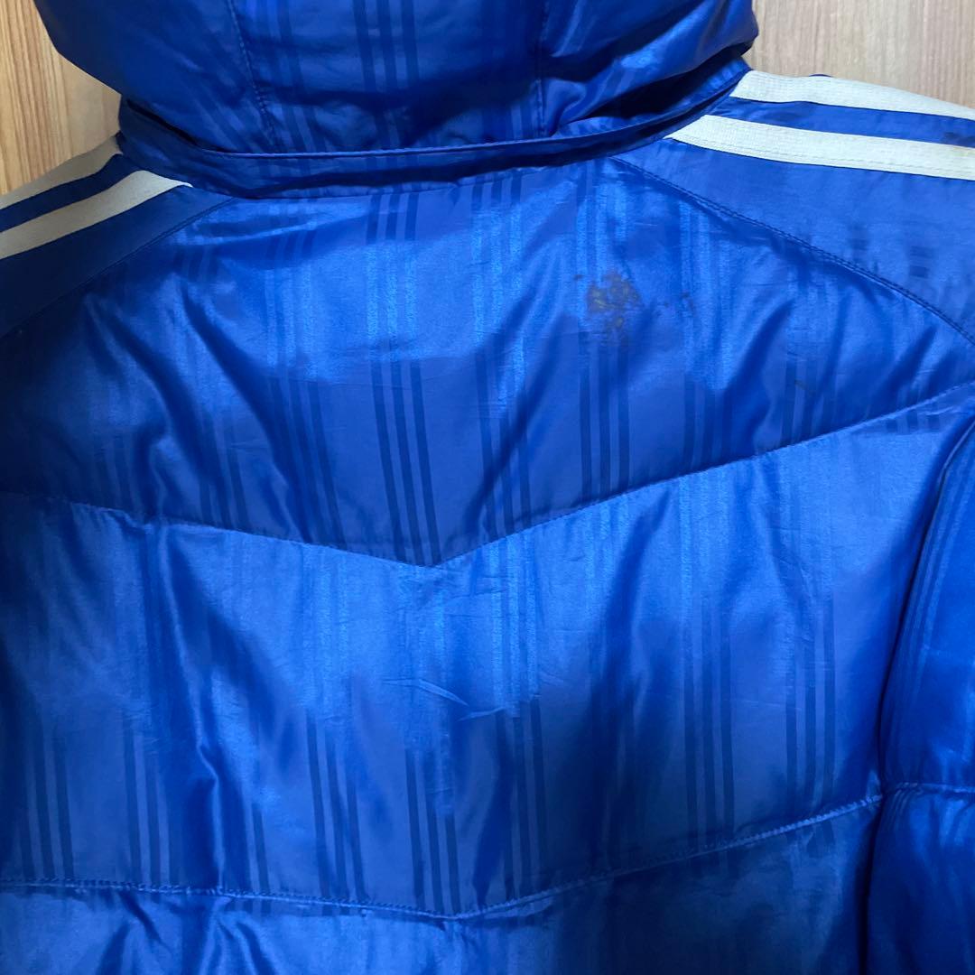 アディダス ベンチコート 160 青
