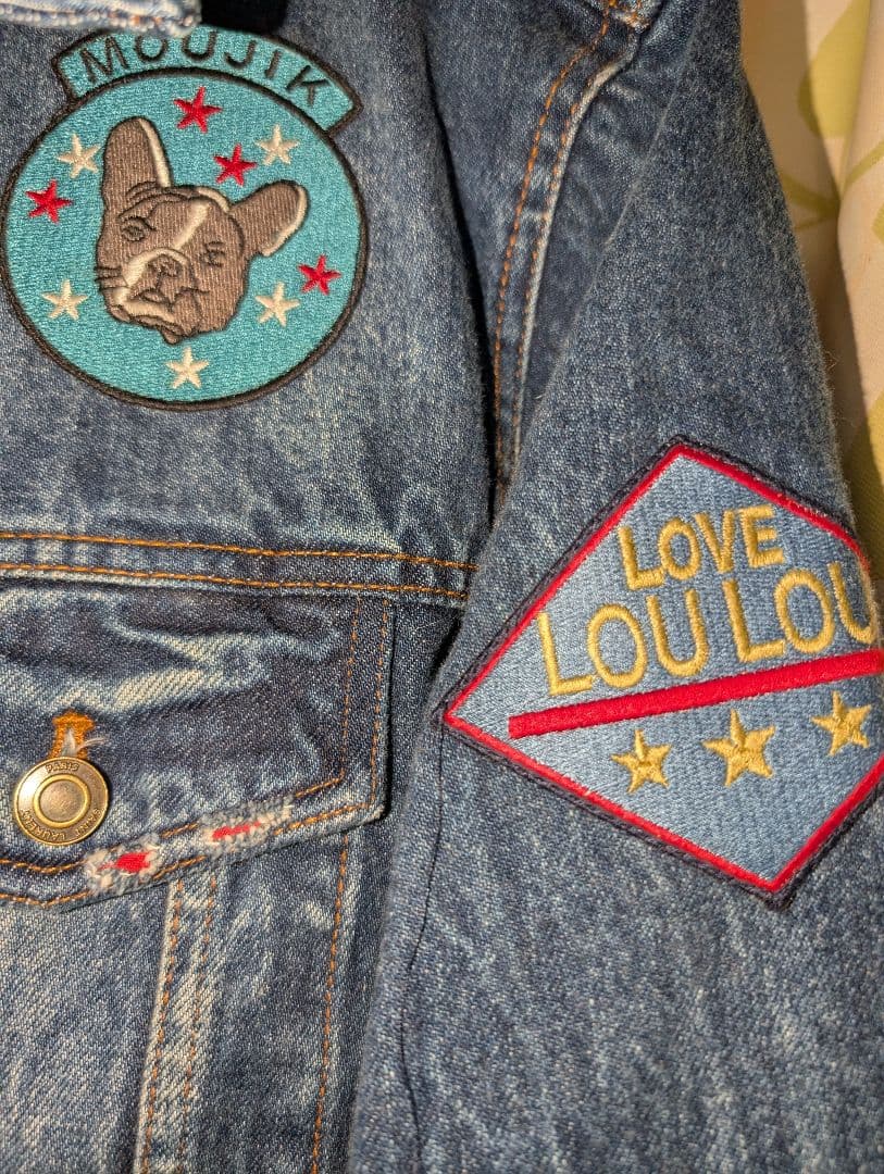 SAINT LAURENT マルチ ワッペン デニムジャケット M