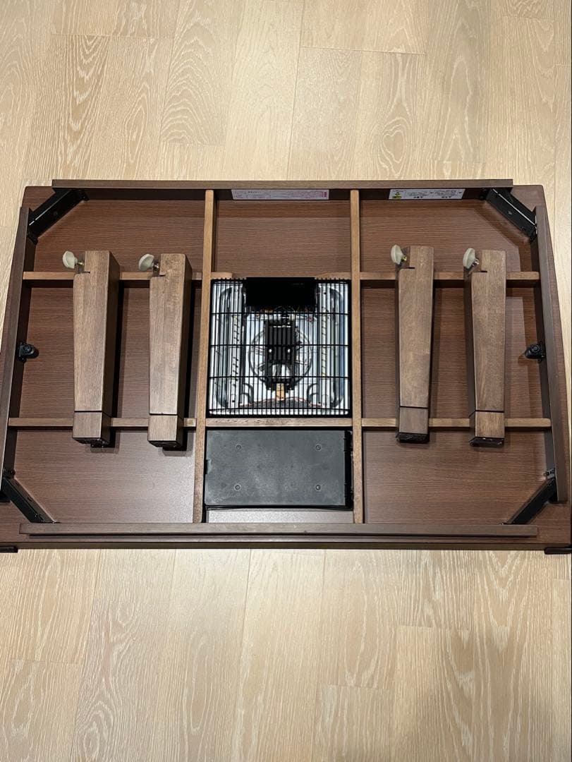 コイズミ KTR-3477 家具調こたつ （120×80cm）　ウォールナット