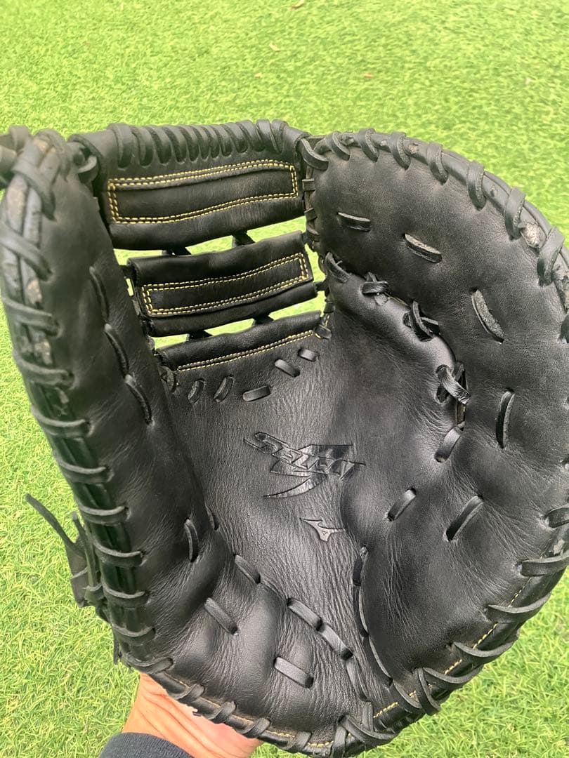 Mizuno 軟式グローブ ブラック ファーストミット