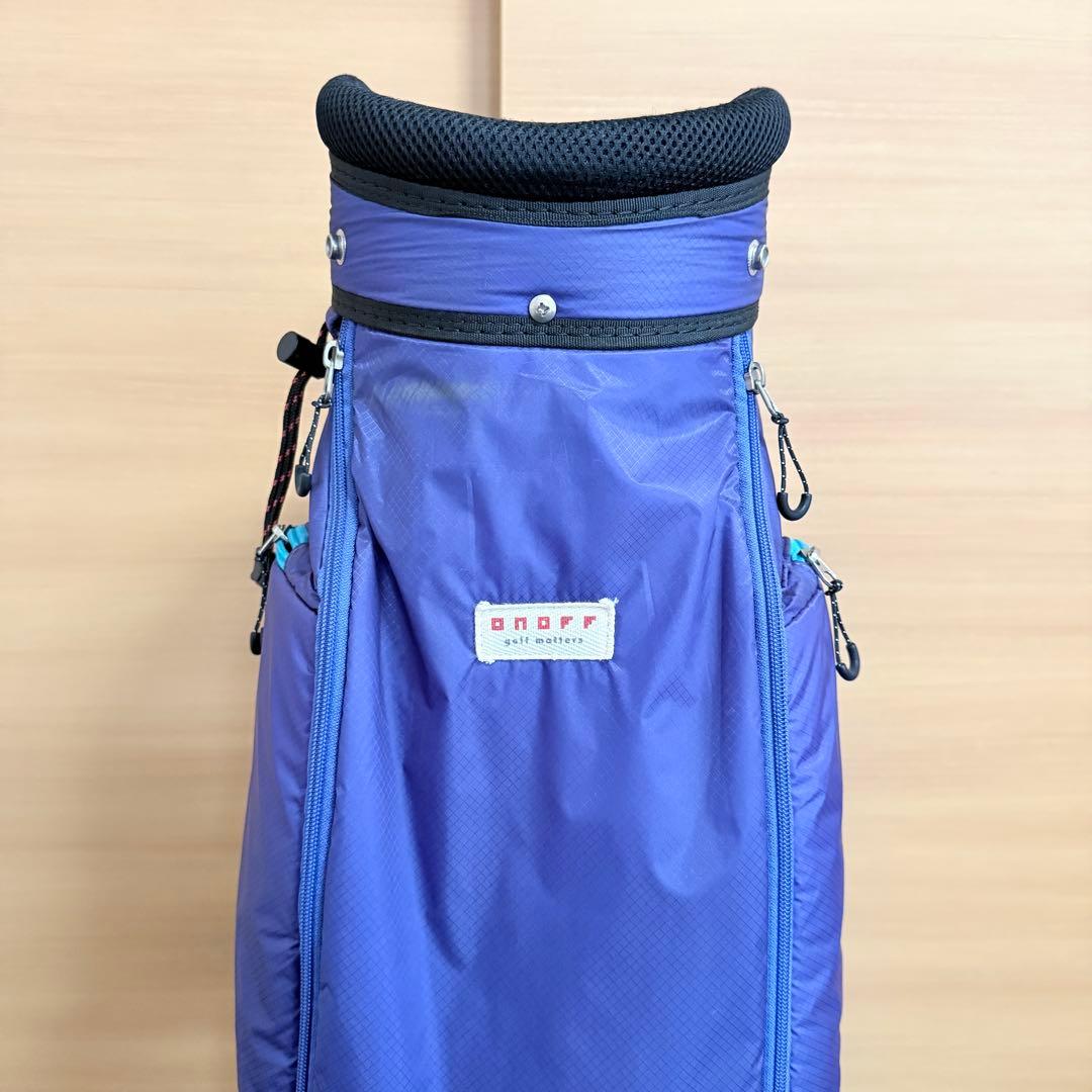 ONOFF キャディバッグ レディース ブルー 5分割 8.5型 モデル フード