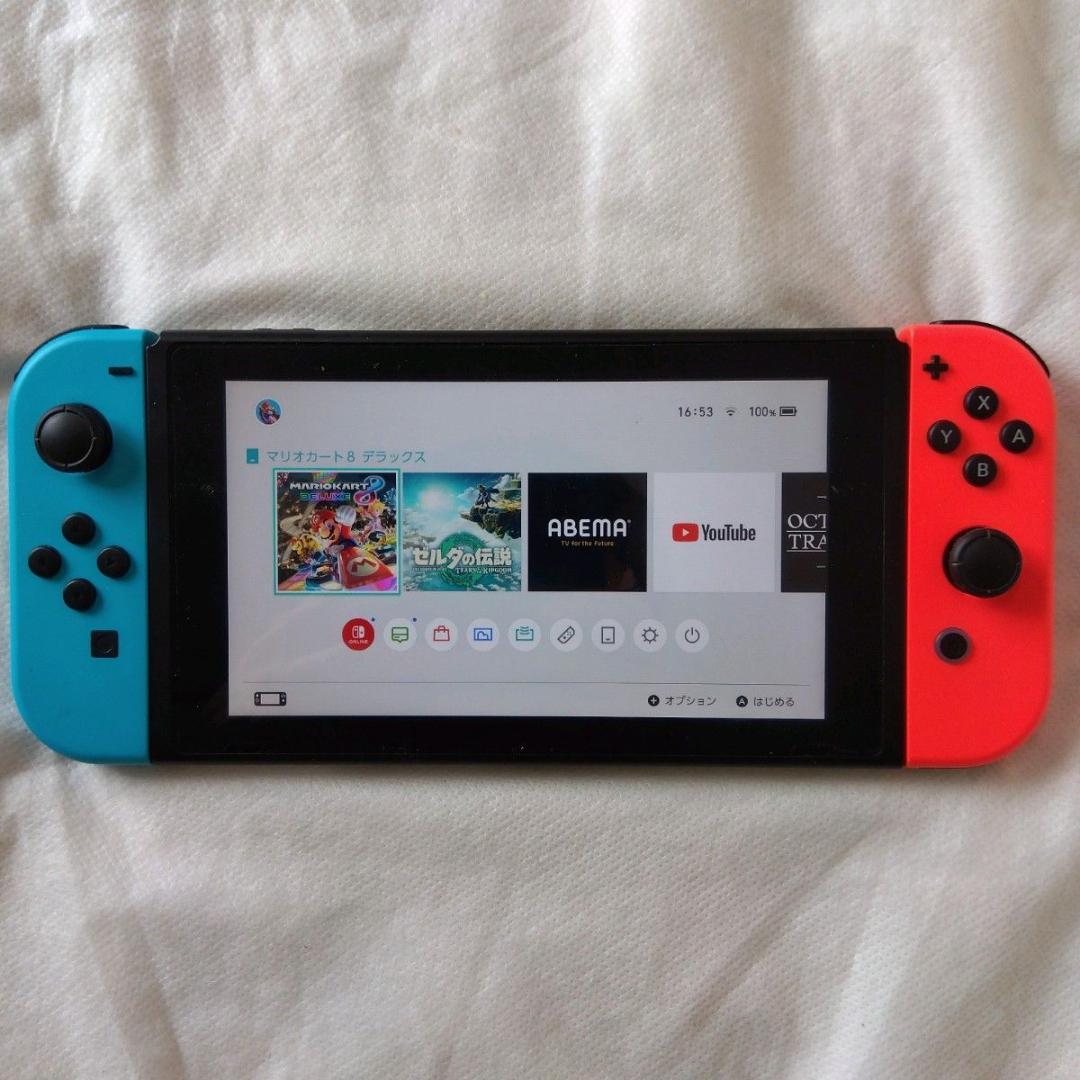 【匿名配送】任天堂 Switch 本体 HAC-001 マリオカート8DX 付き