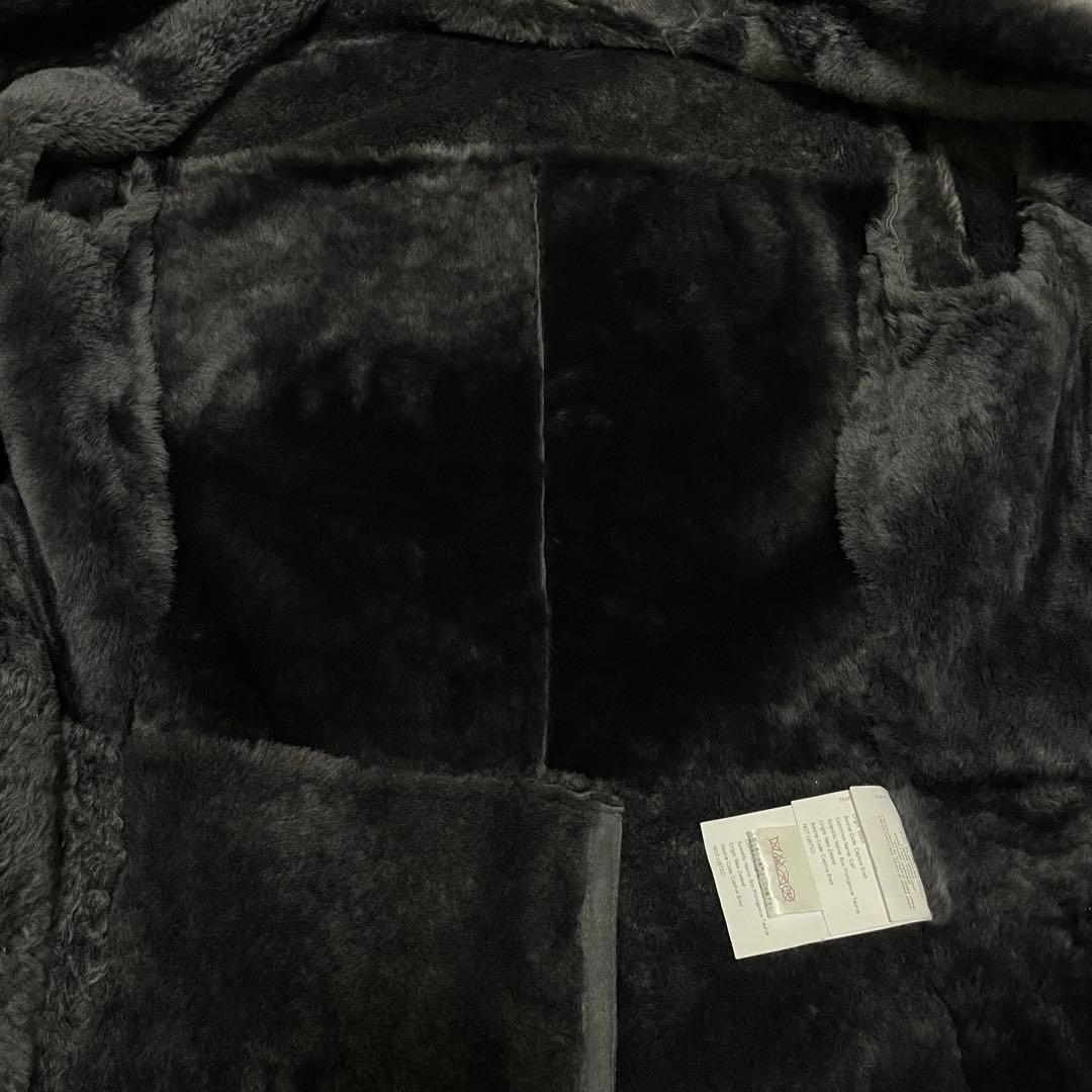 ETRO エトロ ムートン コート ペイズリー裏地 48 羊革 牛革