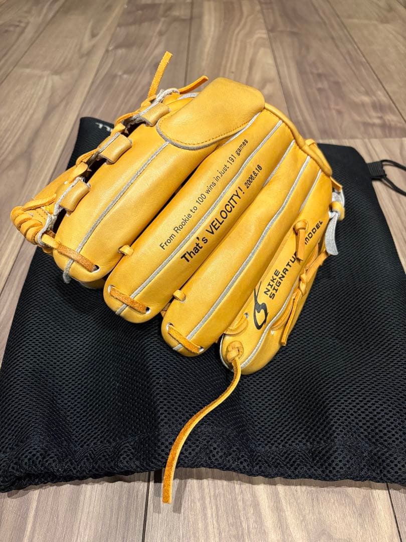 ナイキ　軟式投手用グラブ　松坂大輔100勝記念モデル