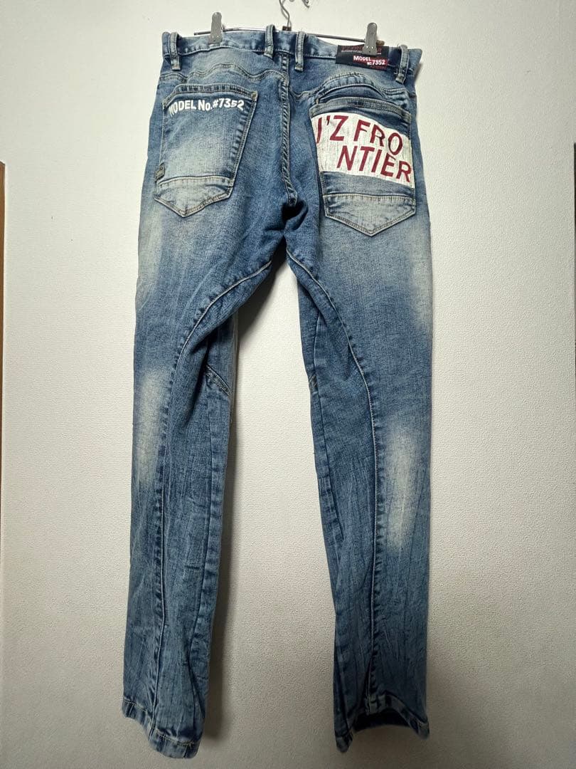 I'Z FRONTIER ヴィンテージブルー デニムジャケット上下　セットアップ