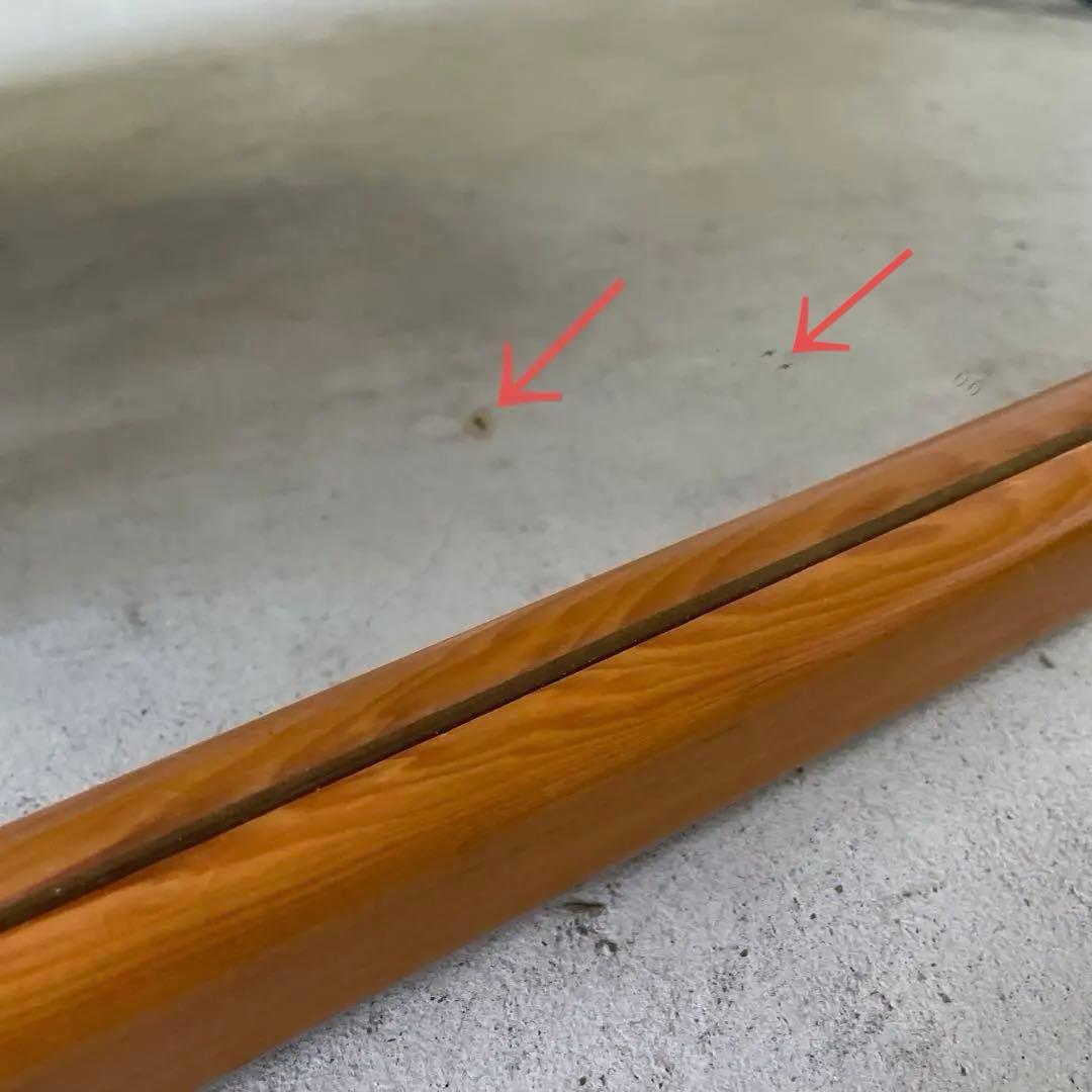 ヴィンテージ ウッドミラー 壁掛け 鏡 Wood 姿見 蚤の市 木製 レトロ