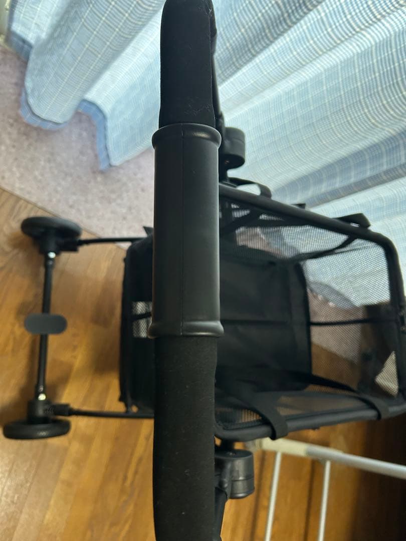 【未使用】軽量　ワンタッチ折りたたみ式ショッピングカート ブラック　買い物