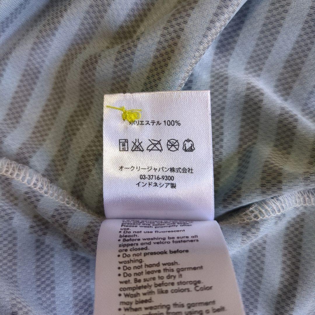 oakley オークリー ポロシャツ ゴルフウエア スカル ボーダー メンズ