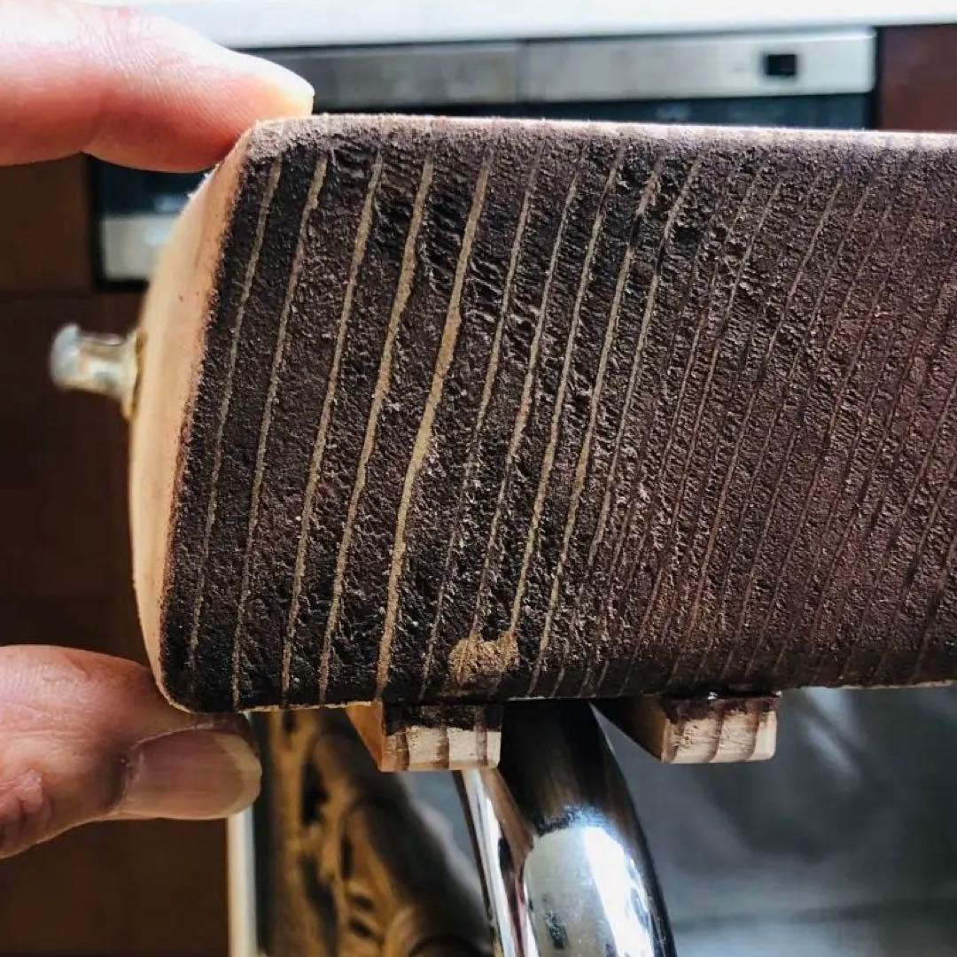 《 ビンテージ ワゴン 》ラタン籠 取っ手 インダストリアル 無垢天板