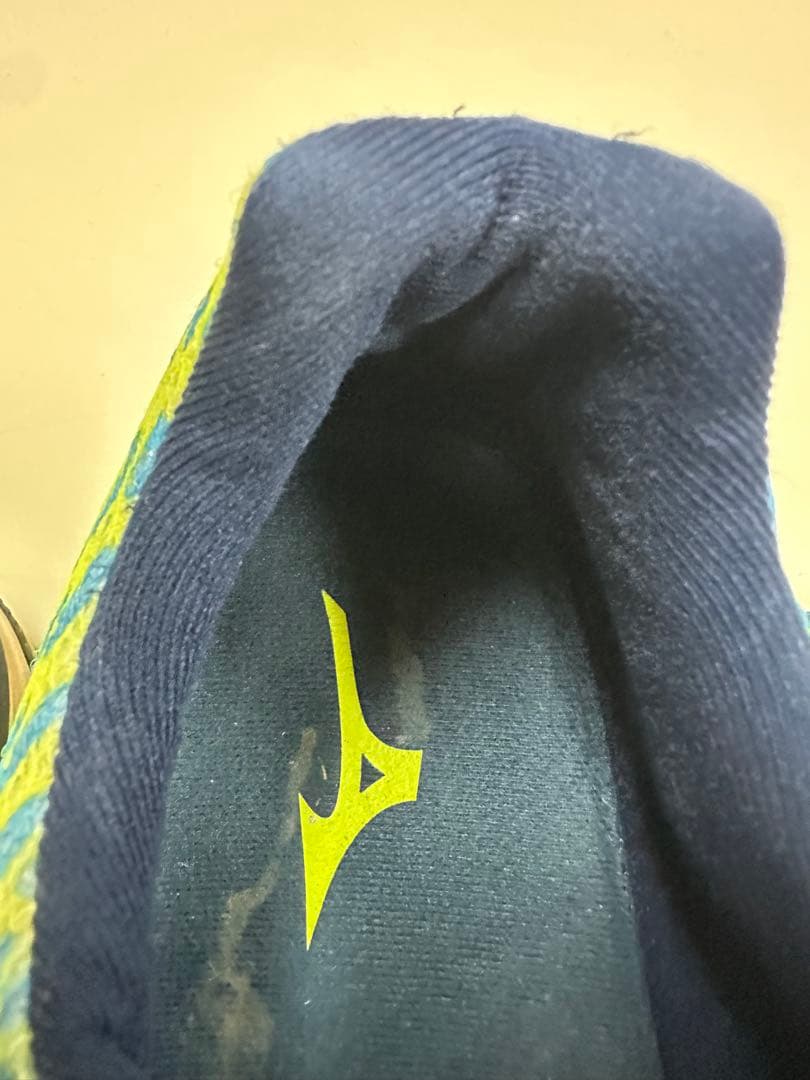 Mizuno WAVERIDER ランニングシューズ 青/黄/銀　26.0cm