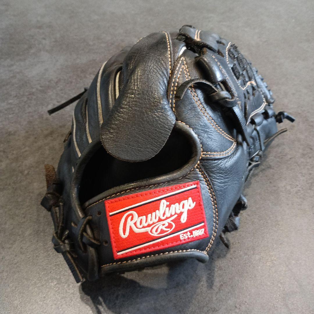 Rawlings 軟式グローブ 黒 大人用　ピッチャー用