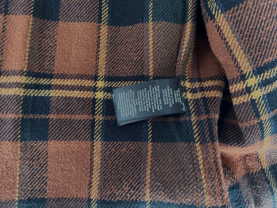 RRL ムートン襟 フルレザー ジャケット ダメージ加工 XS