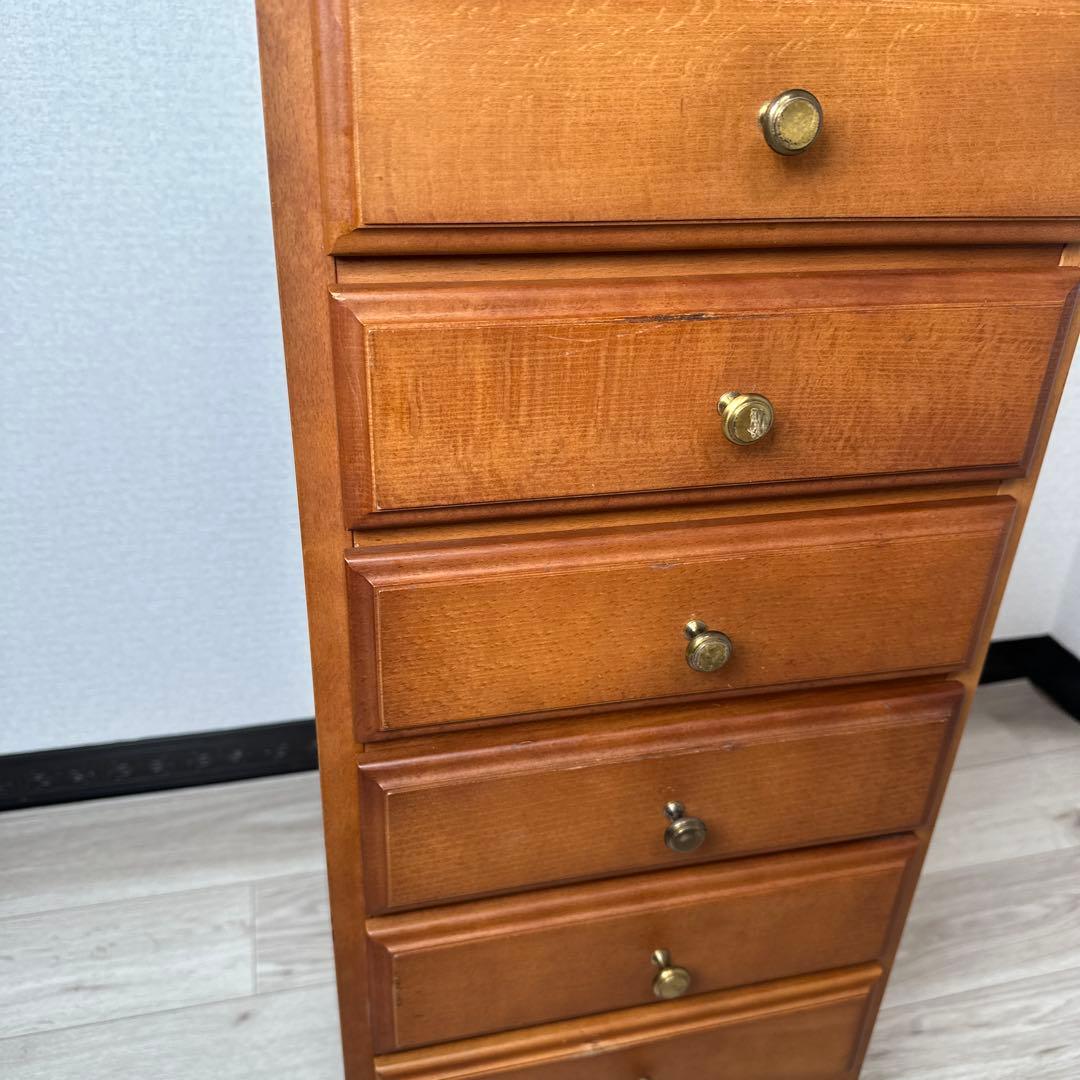 karimoku カリモク 猫脚 6段 サイドチェスト 収納棚 飾り棚 i4※