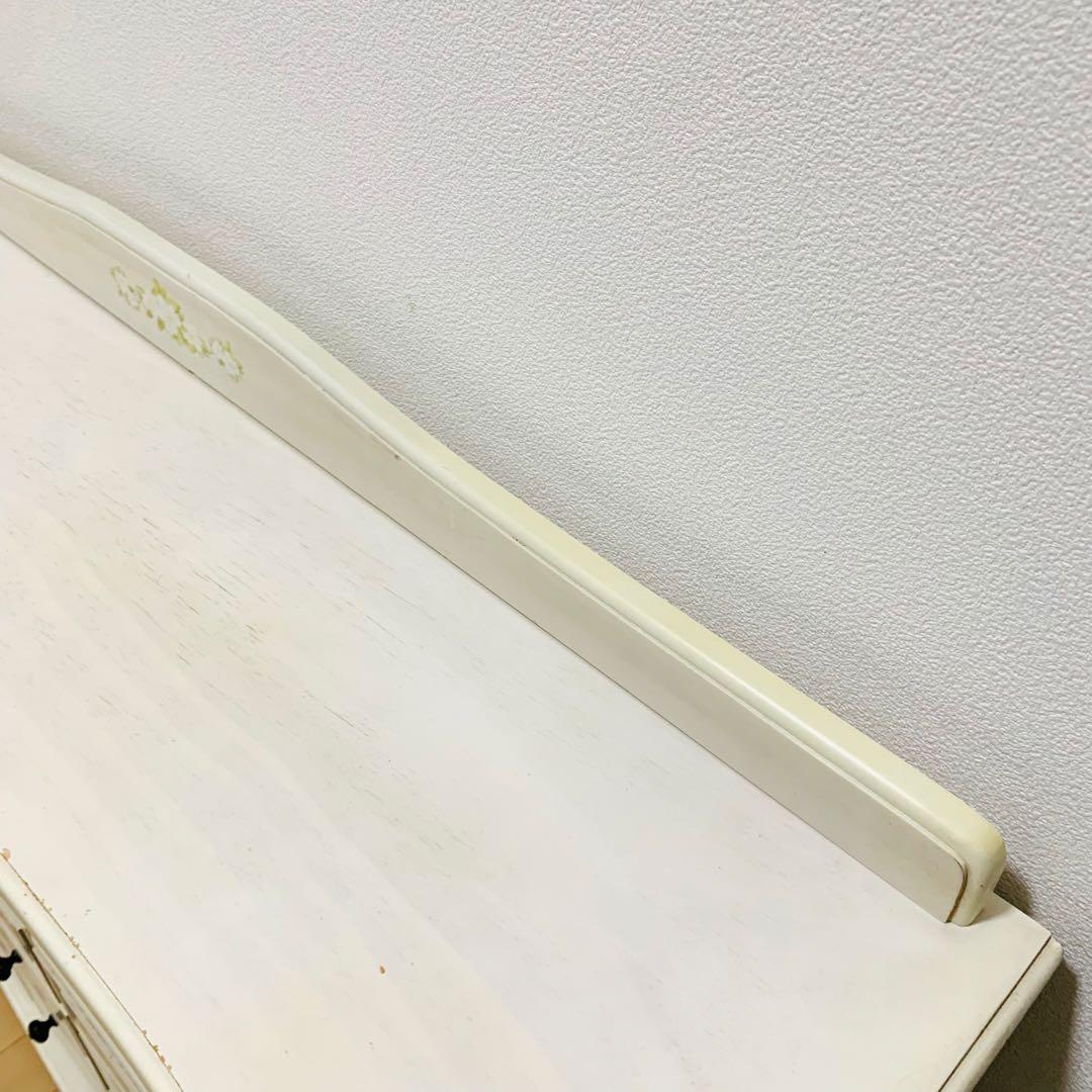 ロココ調 6段 チェスト ジャスミン　アンティーク 姫系　　キャビネット 白家具