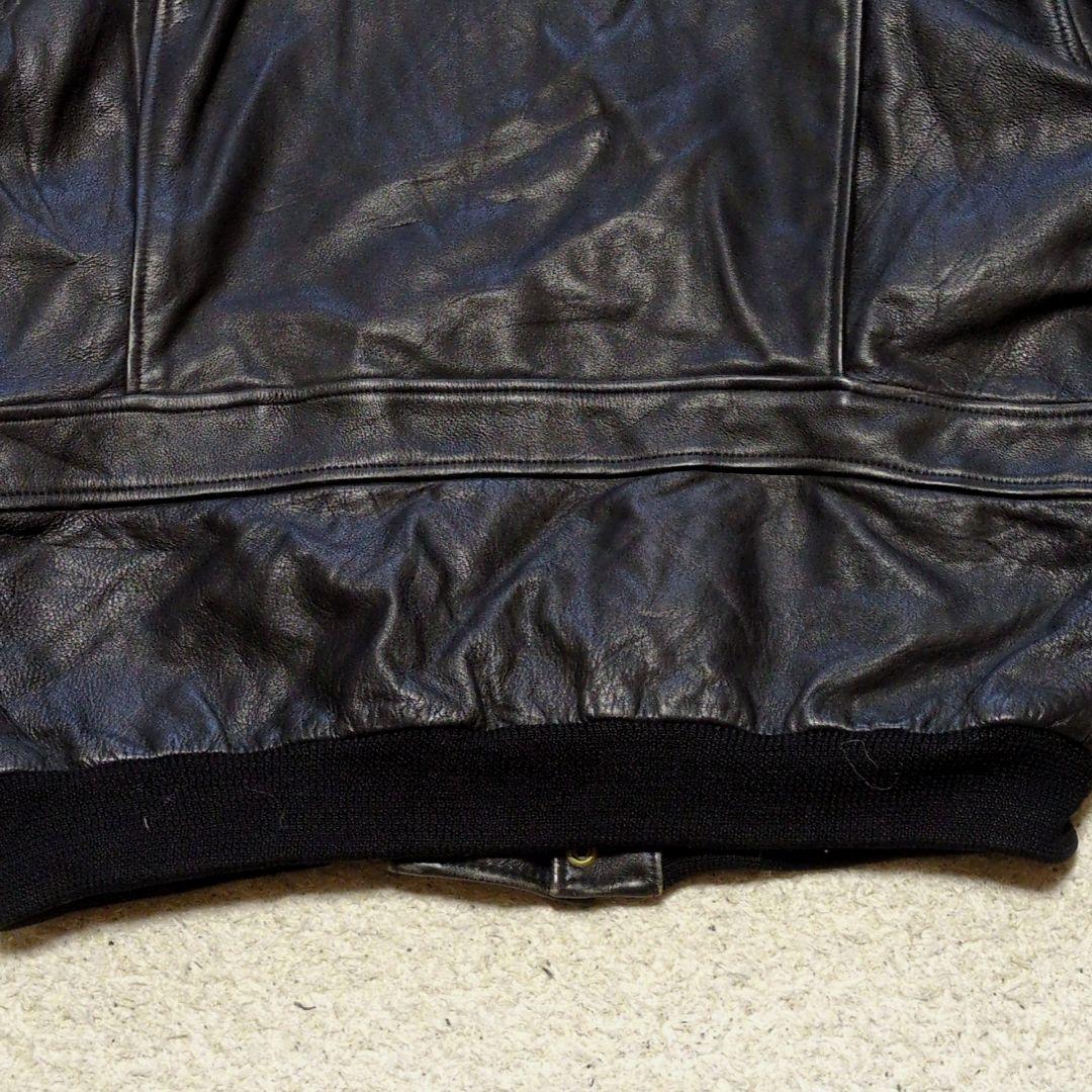 2-18 90s古着VINTAGEレザージャケット黒THE PILOT