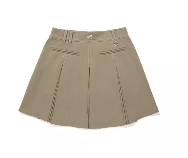 Malbon プリーツスカート レディース 白 Lサイズ インナーパンツ付き ⛳