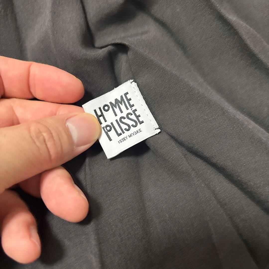 【着用一回のみ】HOMME PRISSE チャコールブラウン　プリーツブルゾン