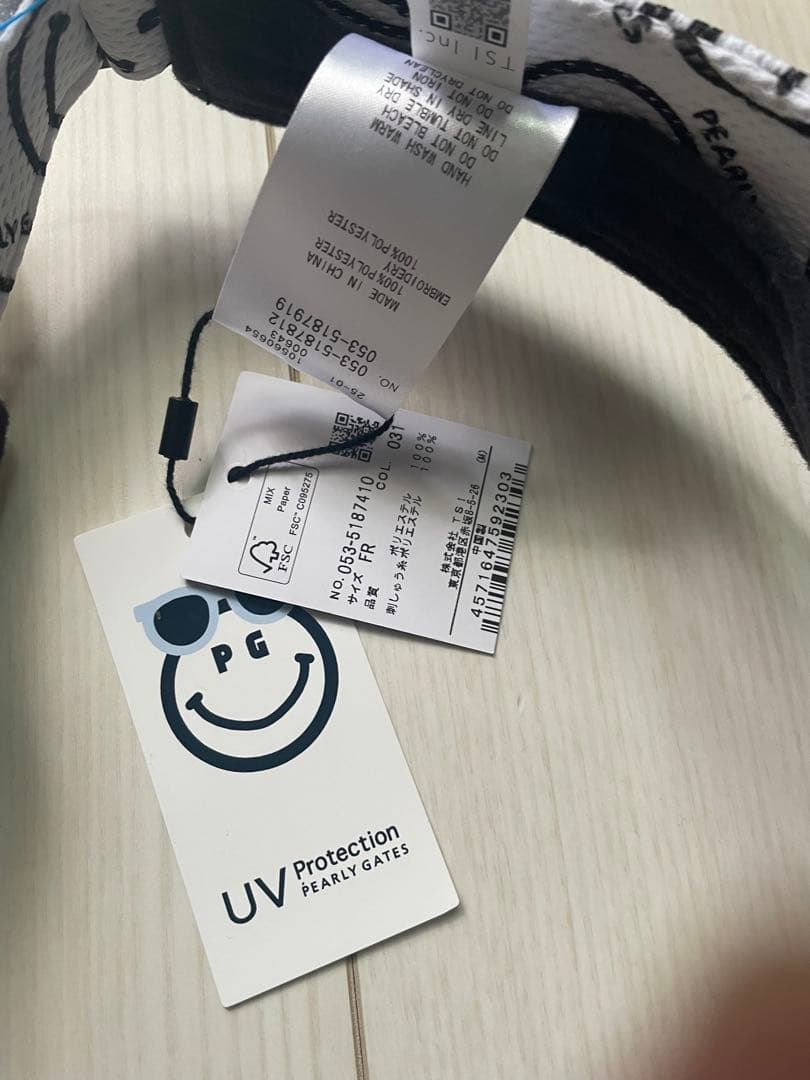 新品未使用　PEARLY GATES パーリーゲイツ　サンバイザー