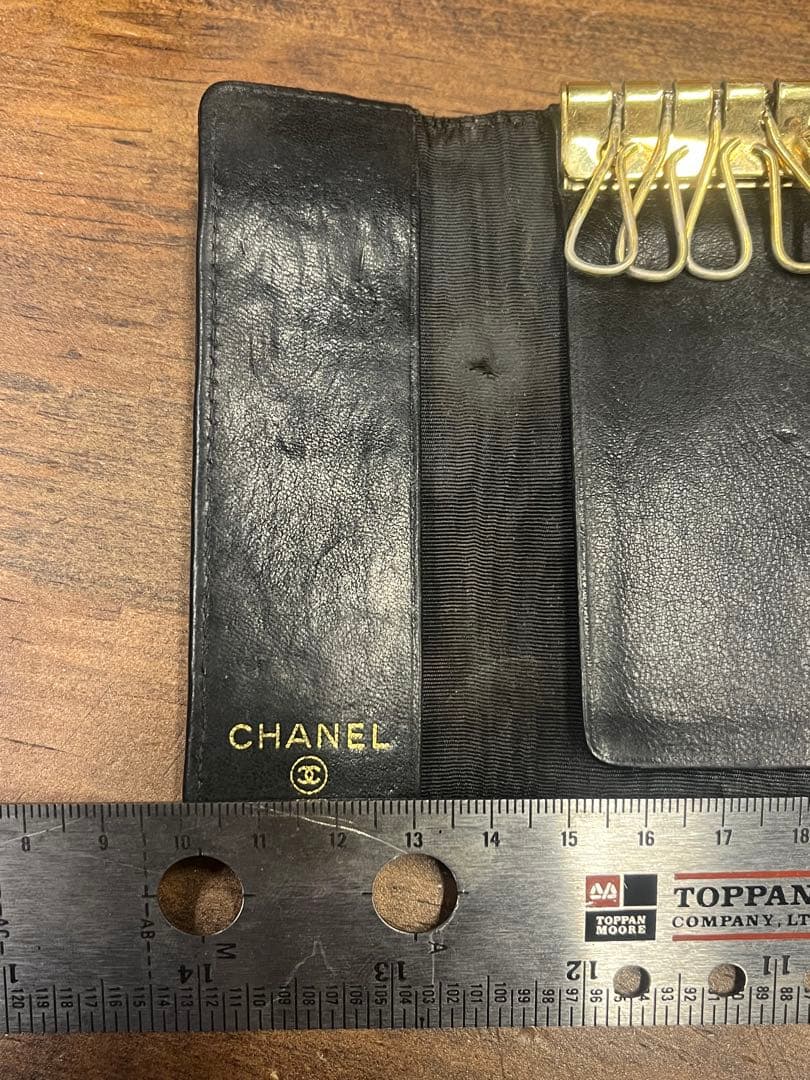 【断捨離】CHANEL ブラック レザー キーケース【値下げ依頼歓迎】