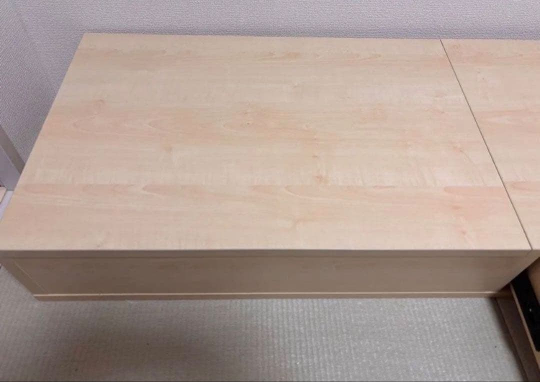 【美品】昇降式テーブル 収納付き　在宅ワークに　JK-PLAN KKS-0025