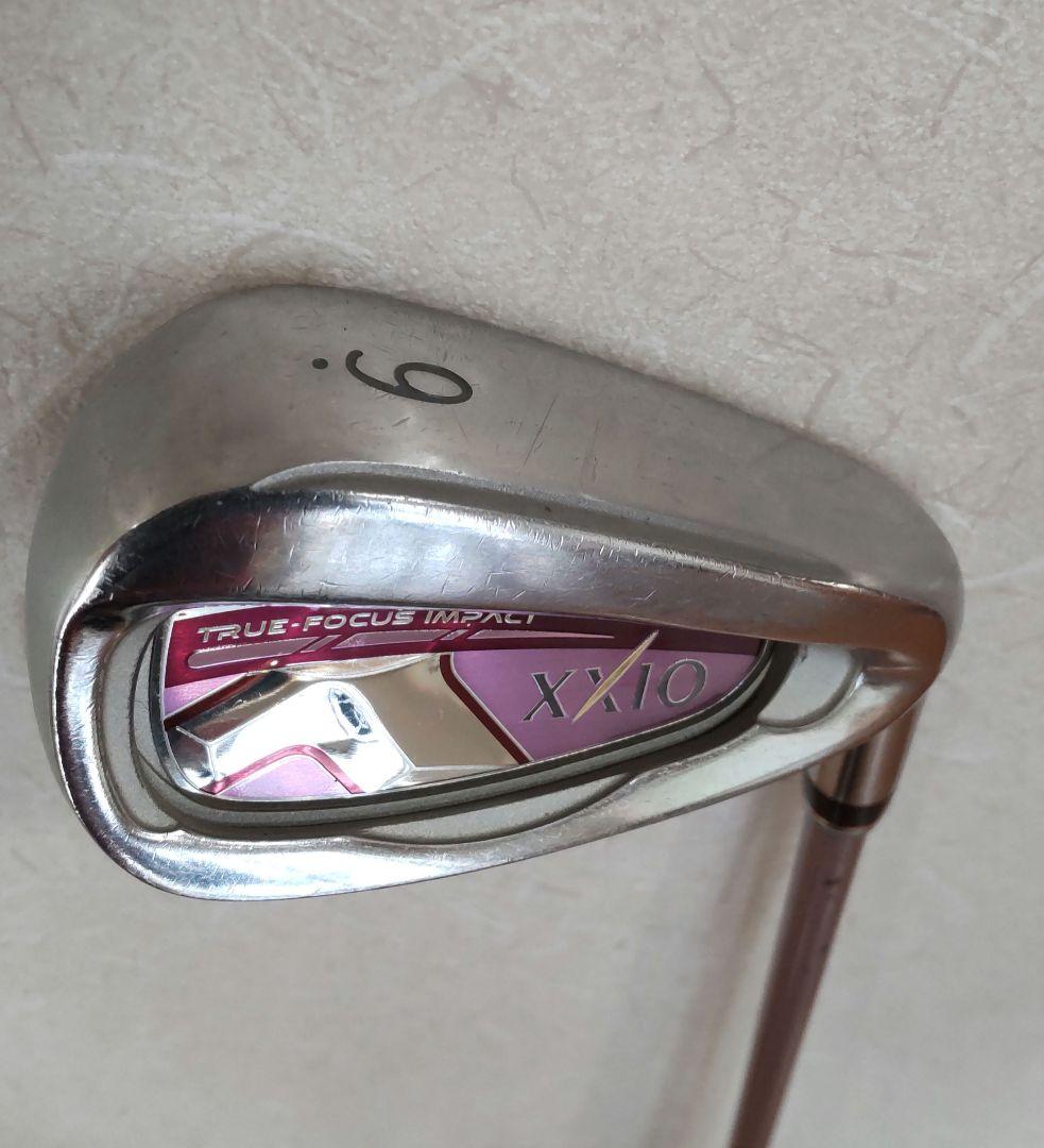 ゼクシオ10　レディース アイアン５本セット　ボルドー フレックス:L