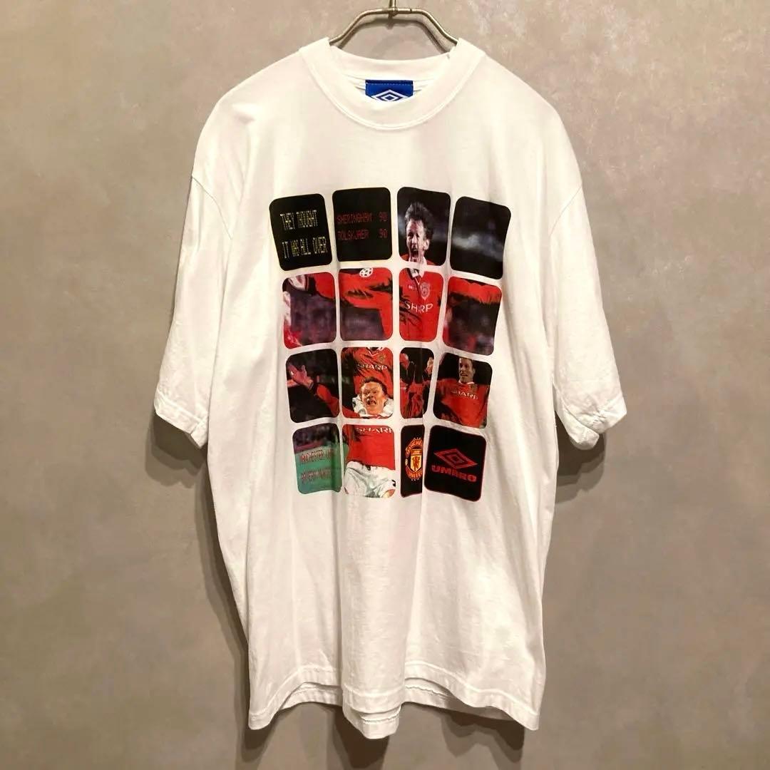 新品 1999 Umbro Manchester United TREBLE T