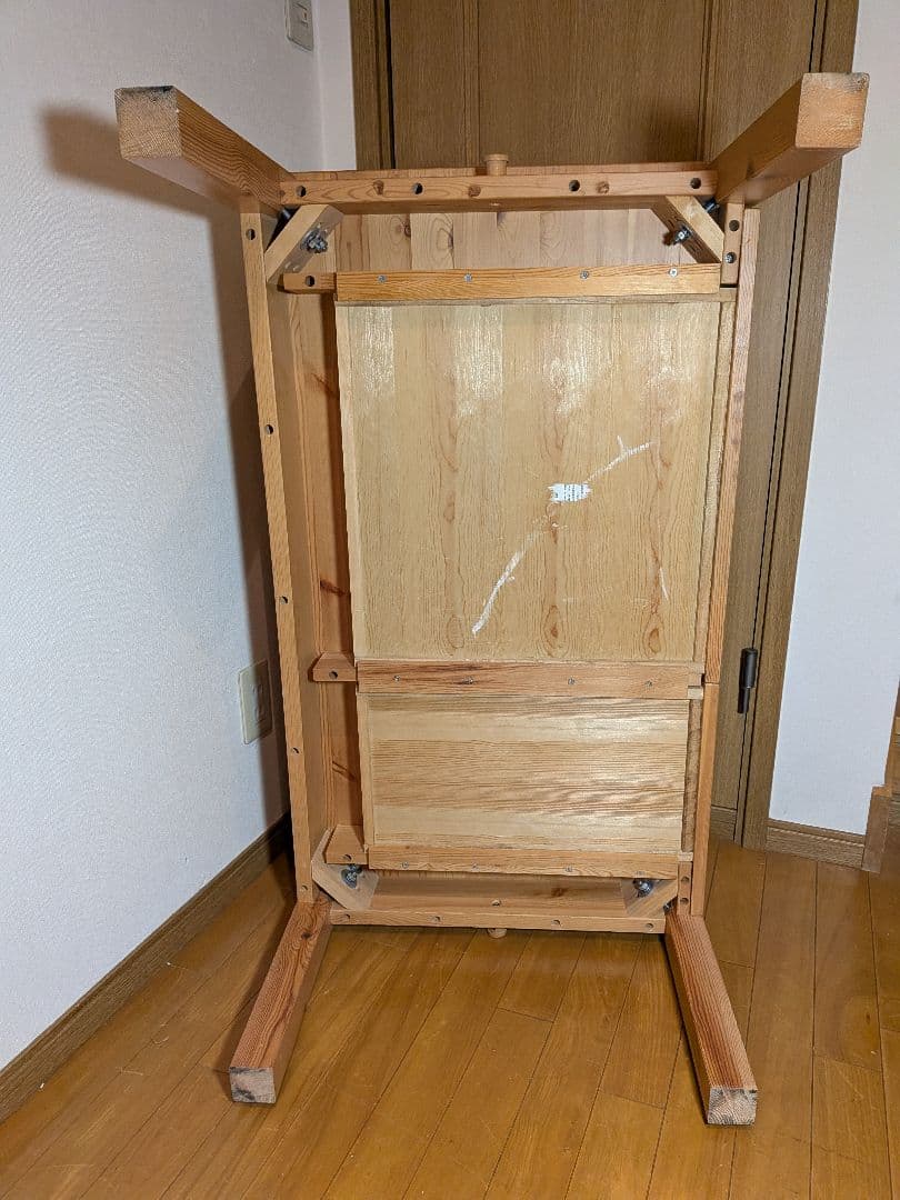 《送料込》無印良品 ローテーブル パイン材 センター 引出し 木製家具MUJI