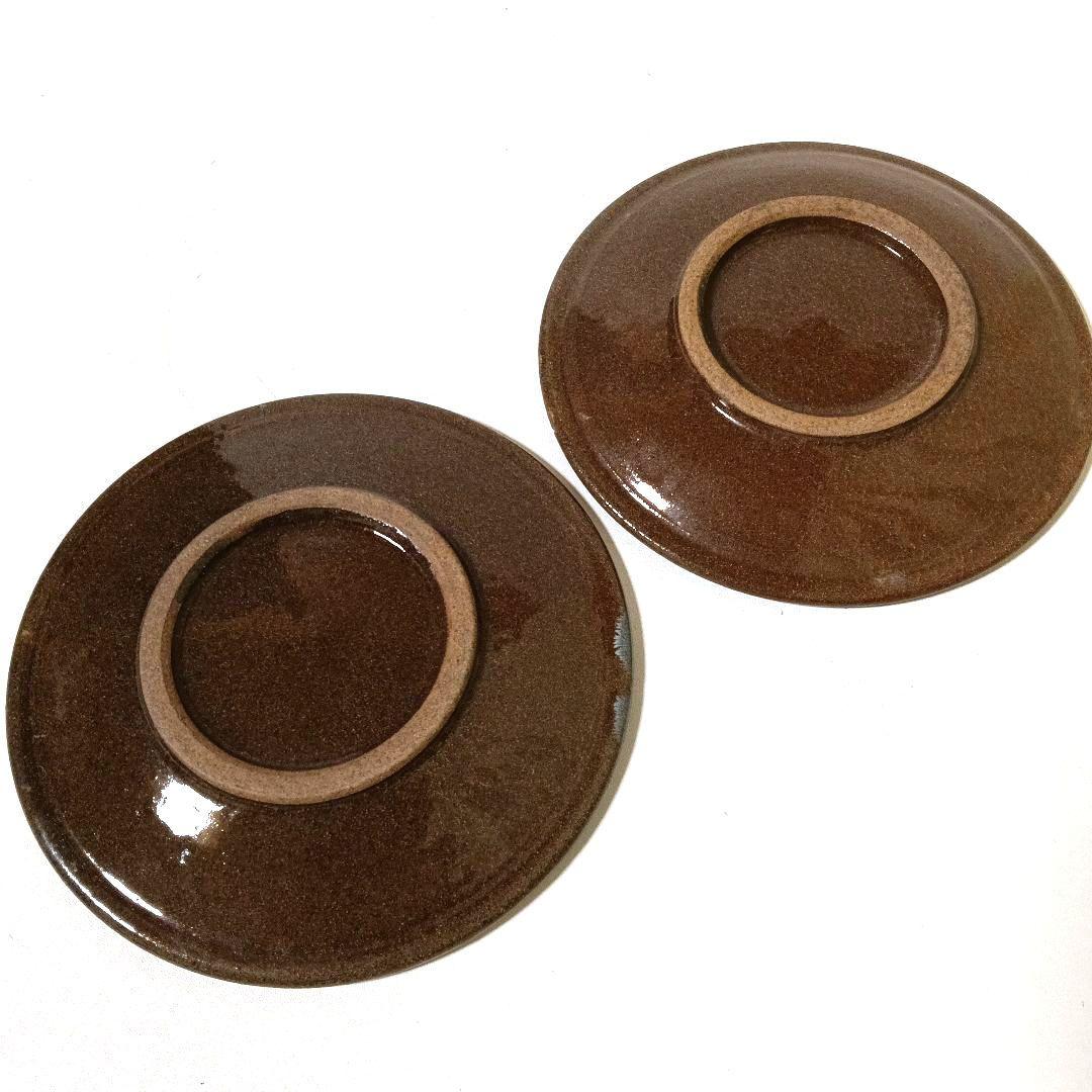 希少 小石原焼 飛び鉋 カップ＆ソーサー 2客セット