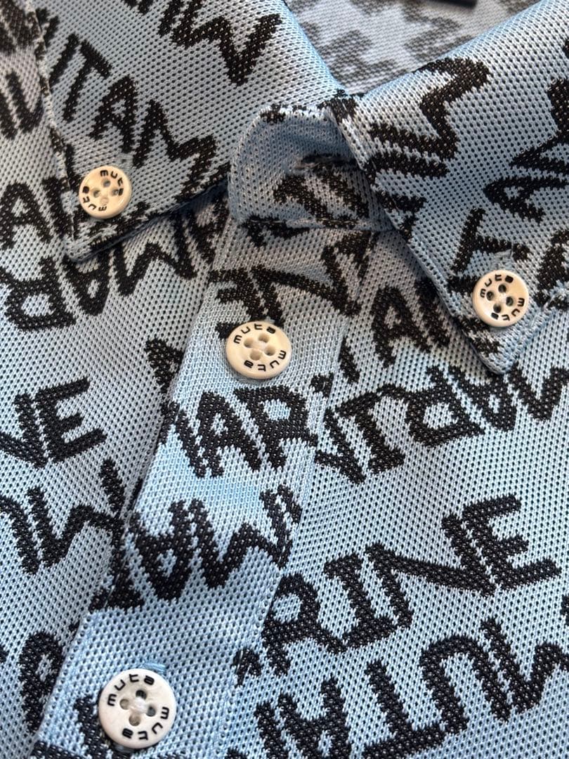 muta MARINE ムータマリン ダイアゴナル　ジャガードポロシャツ 総柄